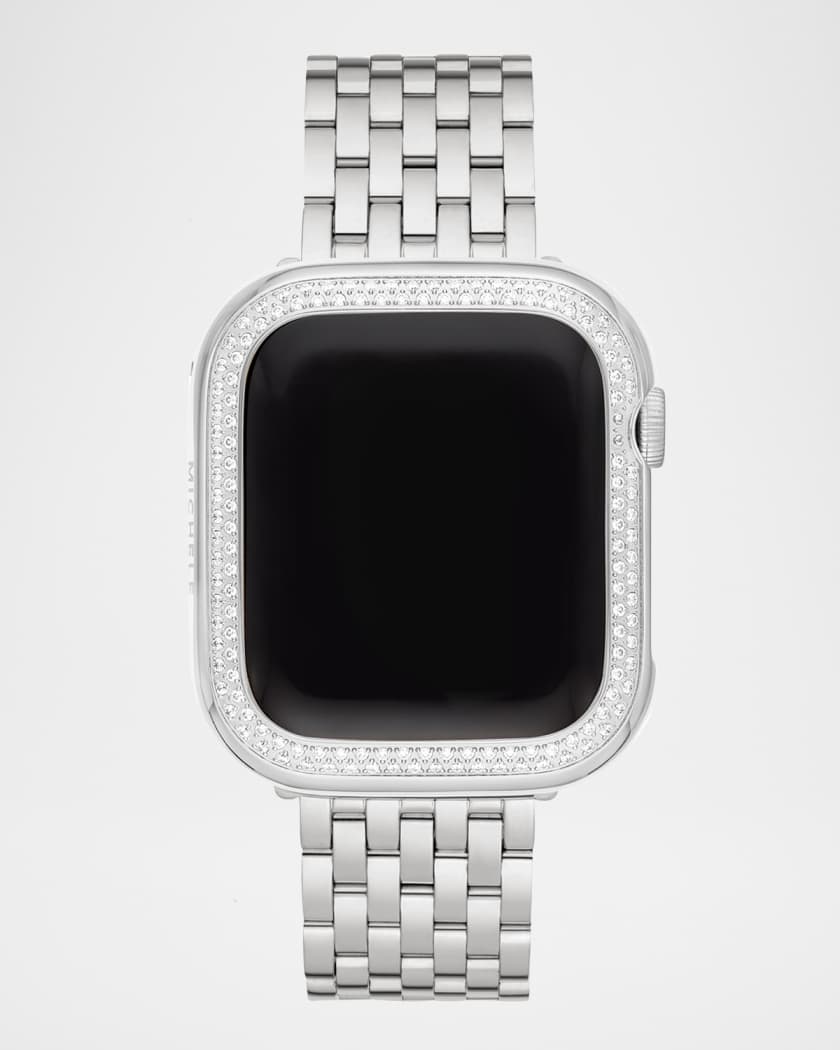 MICHELE Diamond Jacket for Apple Watch in Stainless Steel 40mm