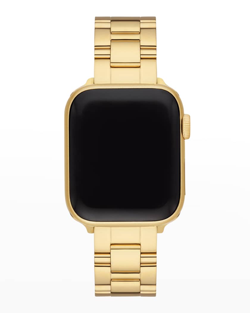 MICHELE Apple Watch 3-Link Bracelet Strap in Gold-Tone | Neiman Marcus