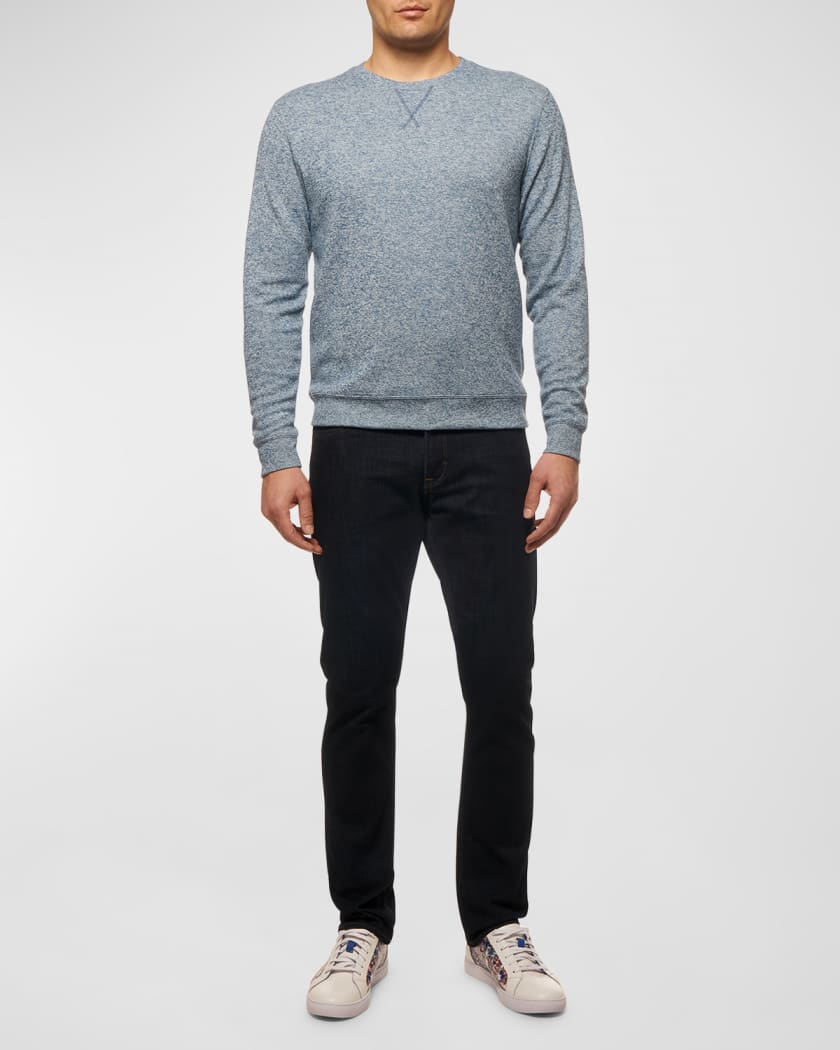 Robert Graham Men's Bassi Double-Knit Crewneck Sweater | Neiman Marcus
