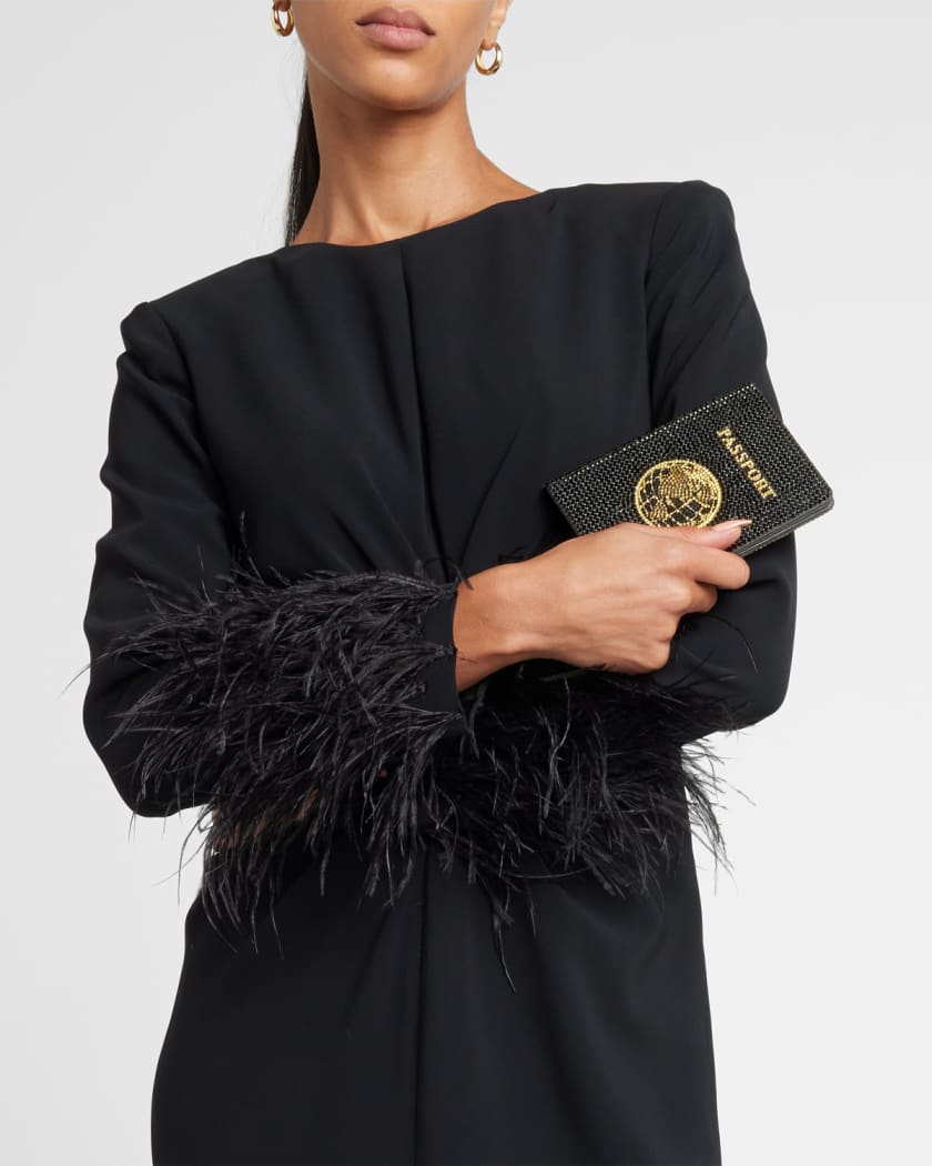 Allover Crystal Passport Holder
