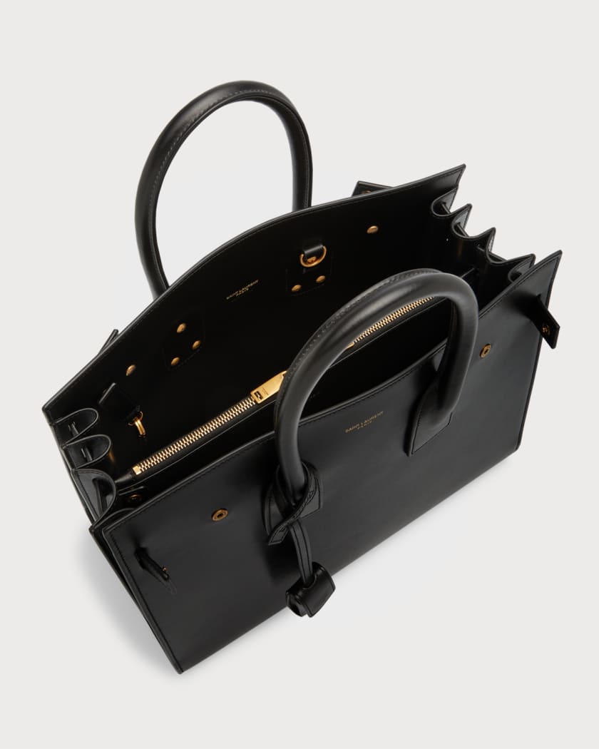 Saint Laurent Sac de Jour Small Leather Top-Handle Bag Black