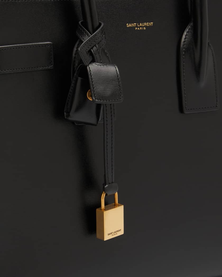 Saint Laurent Sac De Jour Nano Leather Top-handle Bag in Black