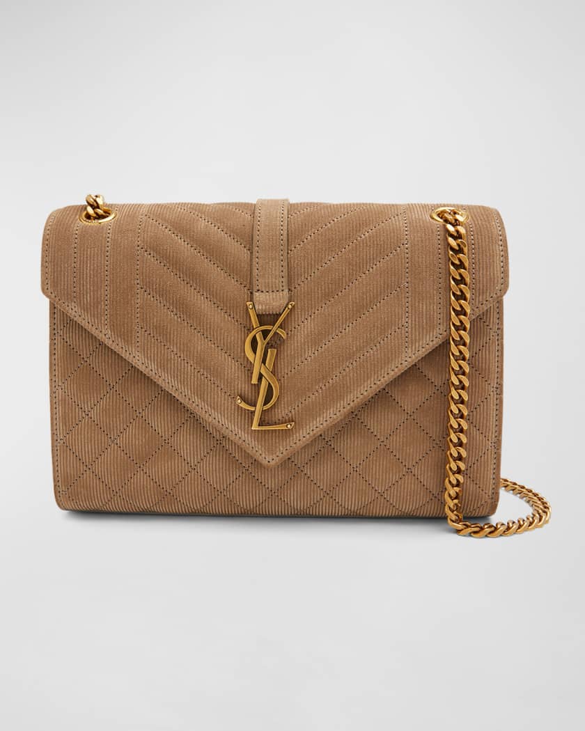 YSL Tricolor Medium Envelope Crossbody Bag