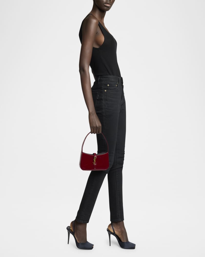 Le 5 A 7 Mini YSL Shoulder Bag in Patent Leather