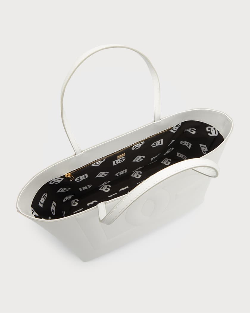 DG Logo Leather Tote Bag
