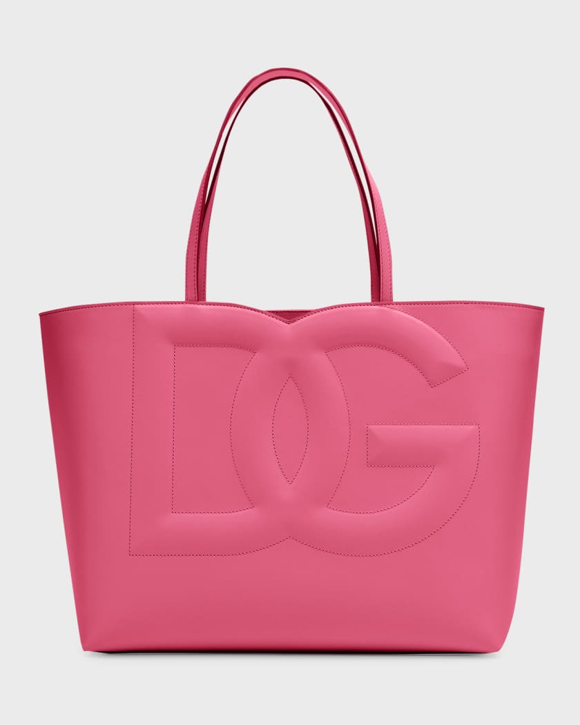 Dolce Gabbana DG Logo Leather Tote Bag Neiman Marcus