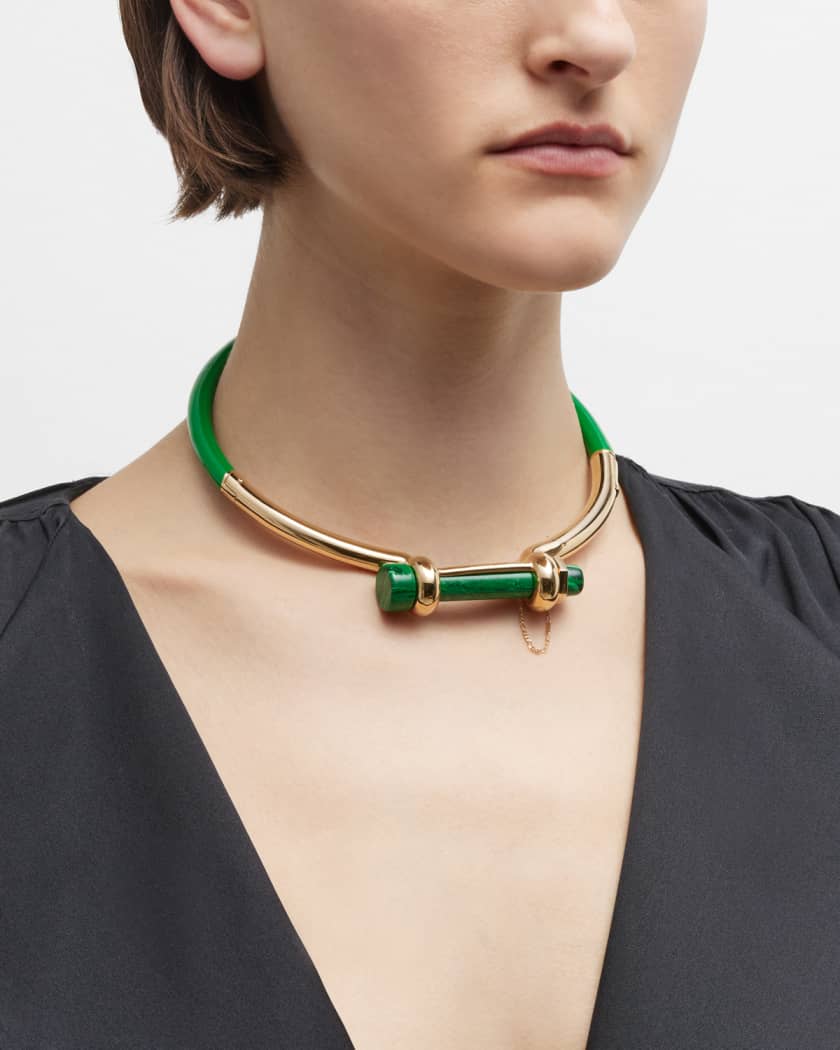 Bottega Veneta Braided Leather And Gold-plated Bracelet In Green