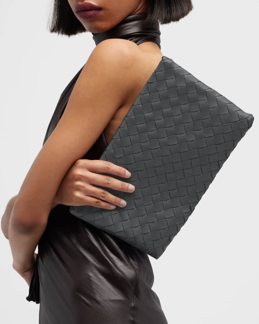 Bottega Veneta Intrecciato Medium Pouch, One Size | Elysewalker