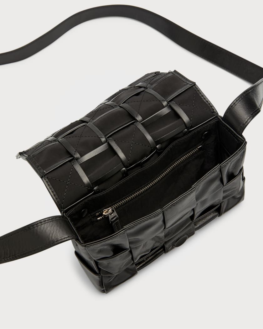 Bottega Veneta Brick Intrecciato Leather Shoulder Bag