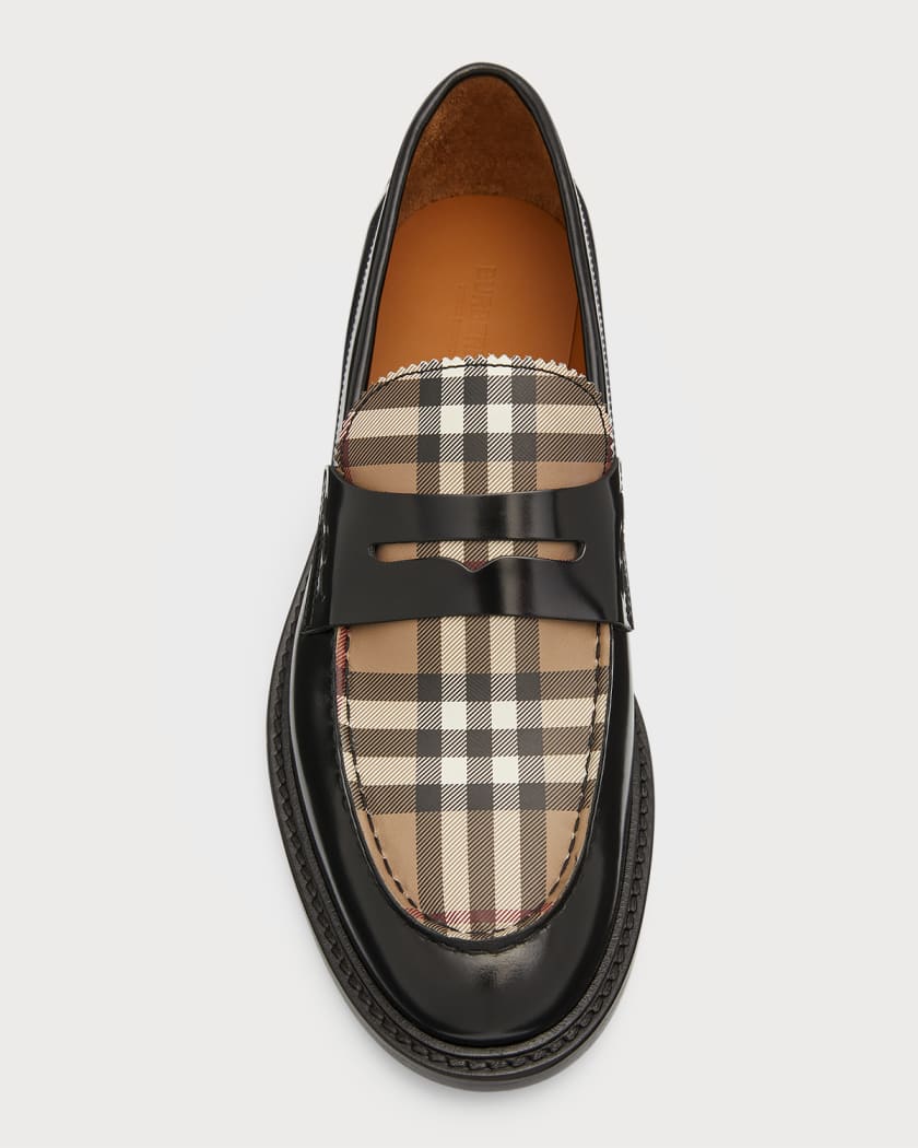 Burberry morley check loafers discount