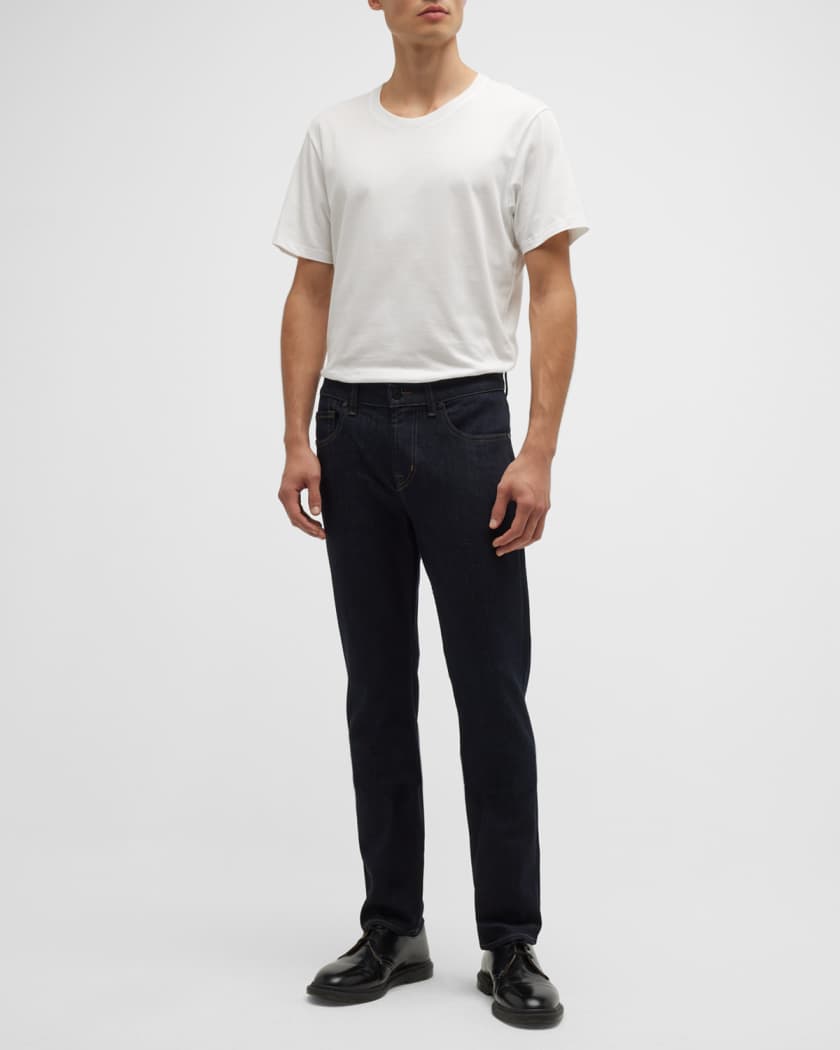 7 for all mankind Men's Luxe Performance Straight-Leg Jeans