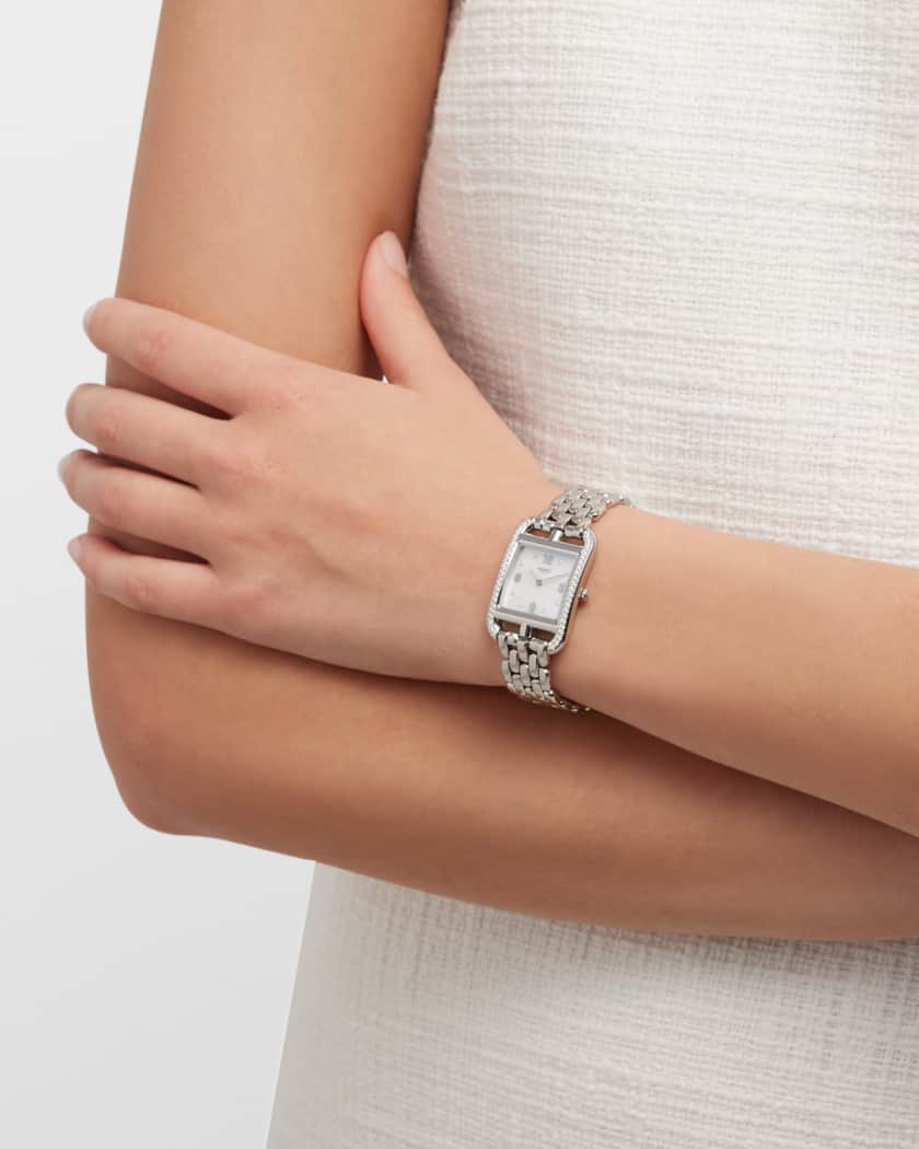 Cape Cod 31mm small stainless steel. mother-of-pearl and diamond watch