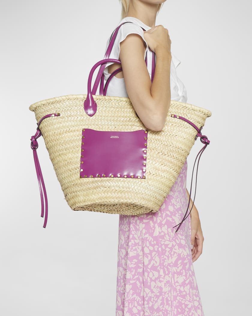 Isabel marant straw bag store