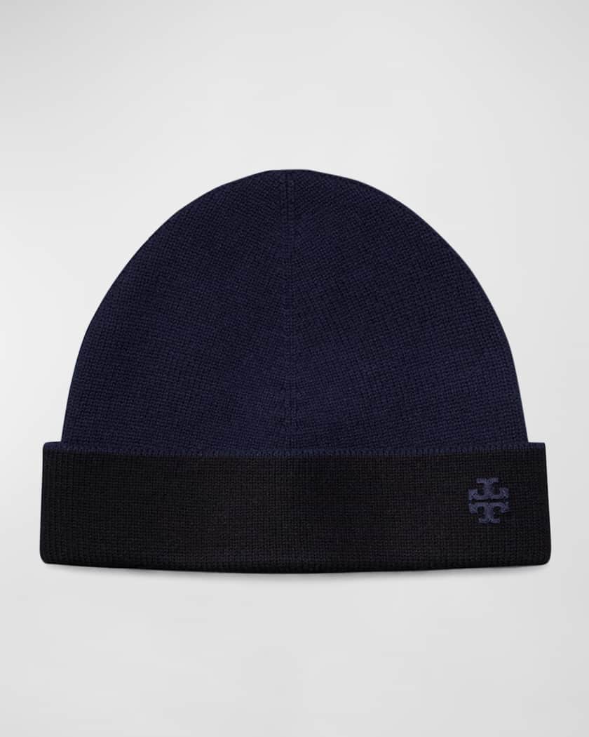 Tory Burch Double Faced Cashmere-Wool Beanie | Neiman Marcus
