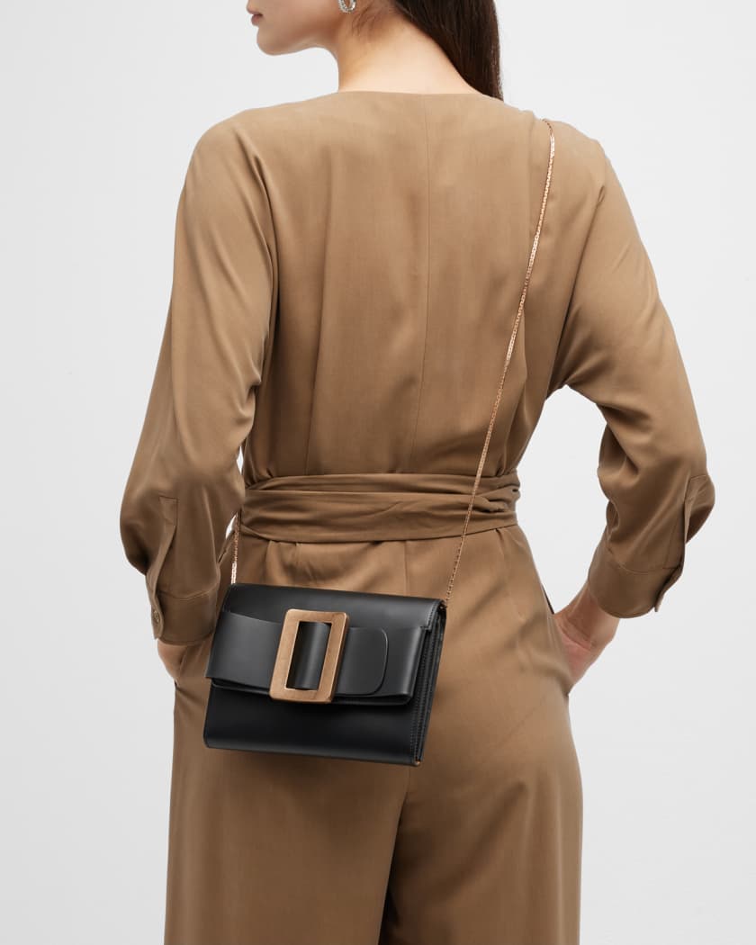Boyy Buckle-detail Pochette Shoulder Bag in Gray