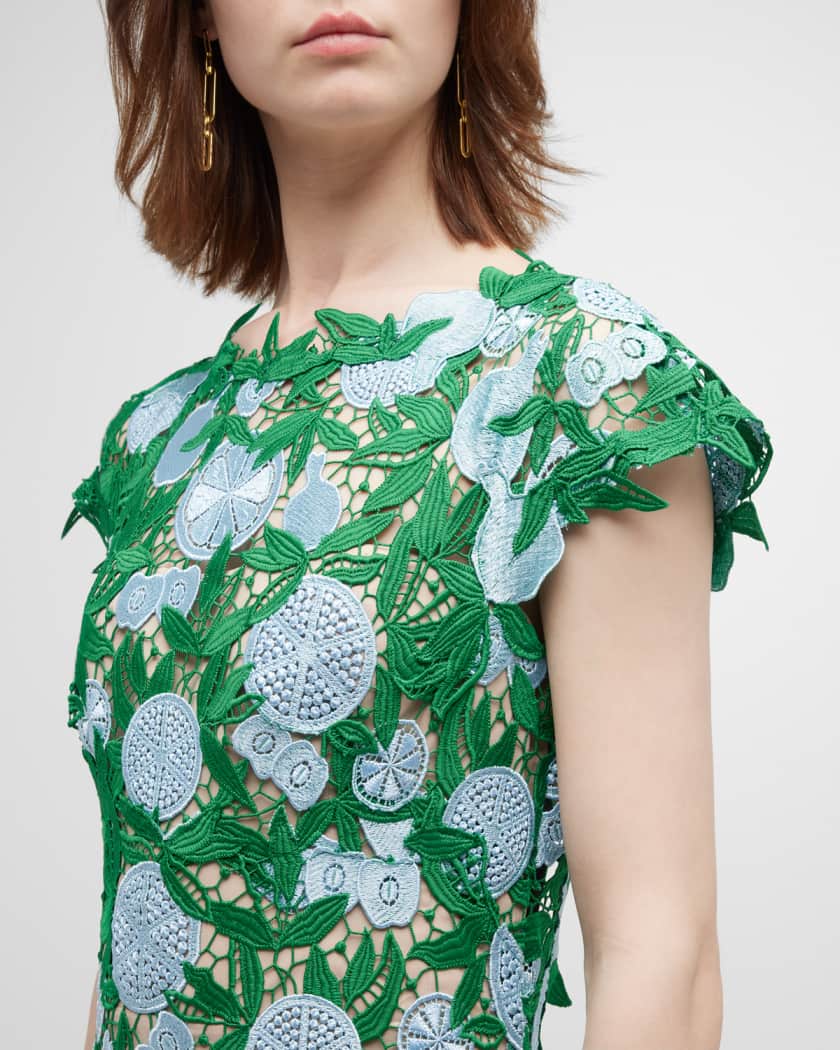 Paris lace midi outlet dress