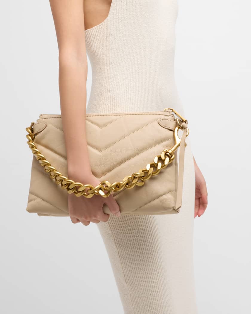 Rebecca Minkoff Edie Maxi Leather Crossbody ,Sand Dune