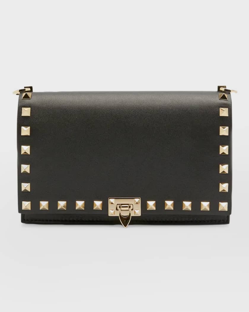 Valentino Tri Color Leather V-Ring Flap Crossbody Bag Valentino