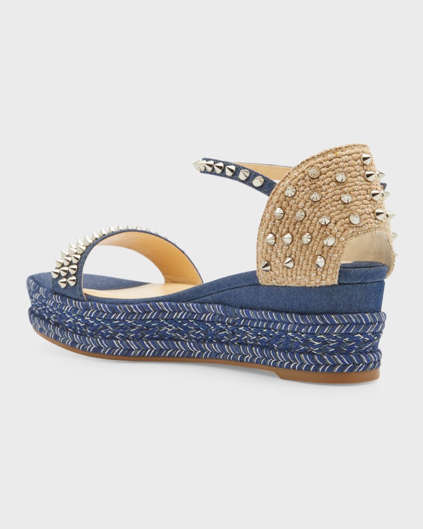 Madmonica Spike Wedge Ankle-Strap Sandals