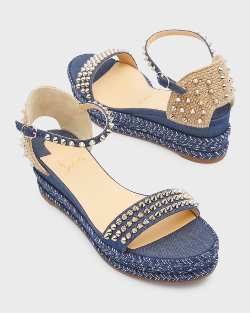 Madmonica Spike Wedge Ankle-Strap Sandals