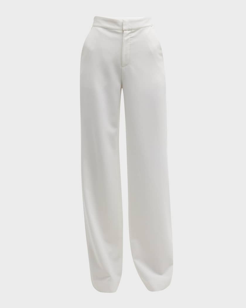 A.L.C. Chelsea Mid-Rise Wide Straight Trousers | Neiman Marcus