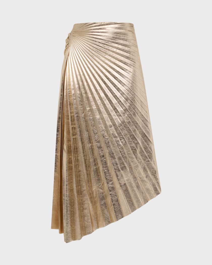 Gold pleated skirt 00 clearance