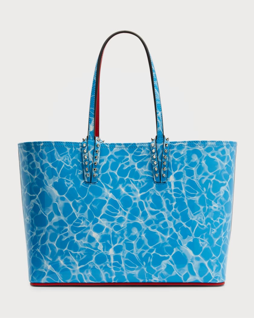 Christian Louboutin Cabata Small Splash-Print Patent Bag | Neiman Marcus