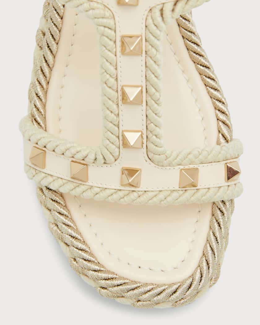 Studded espadrille sandals discount