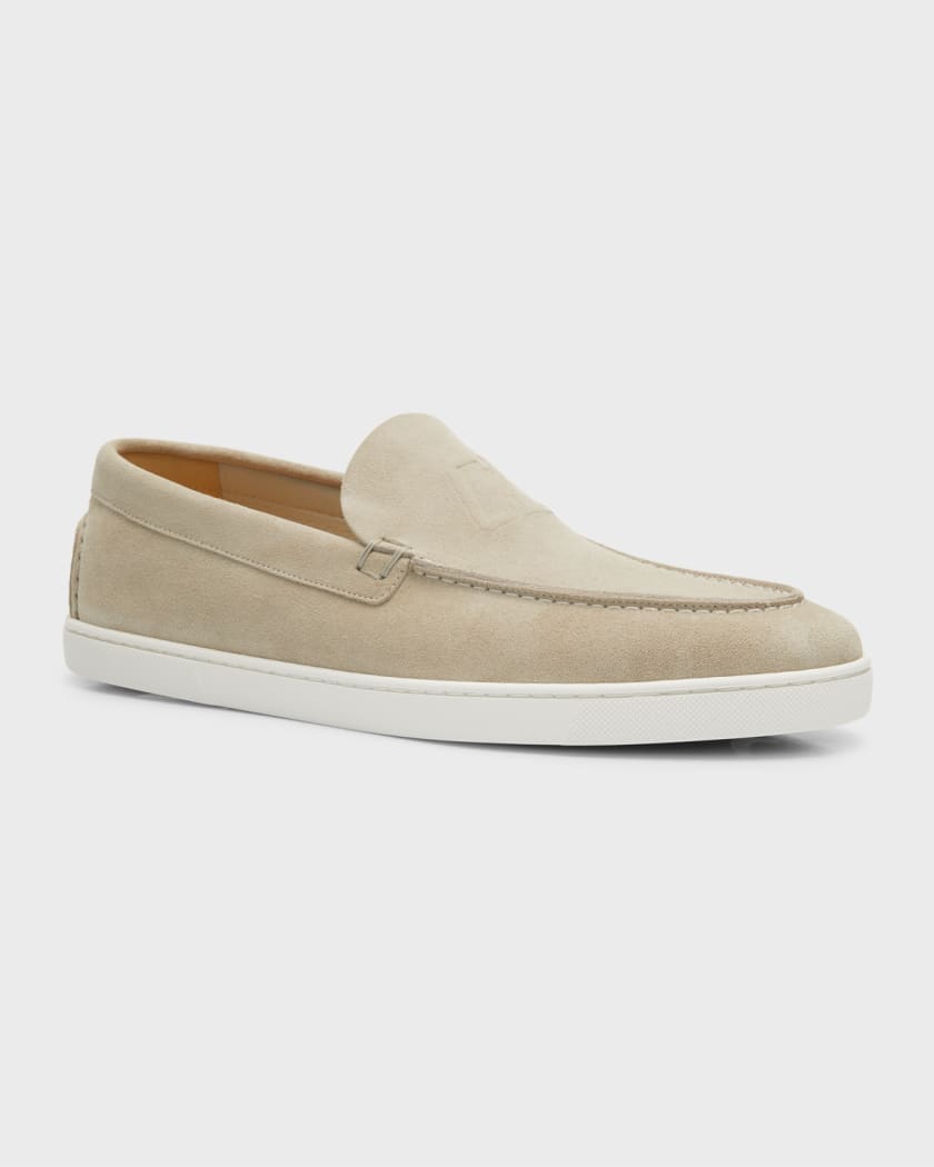 Christian Louboutin Men's Varsiboat Leather Boat Shoes