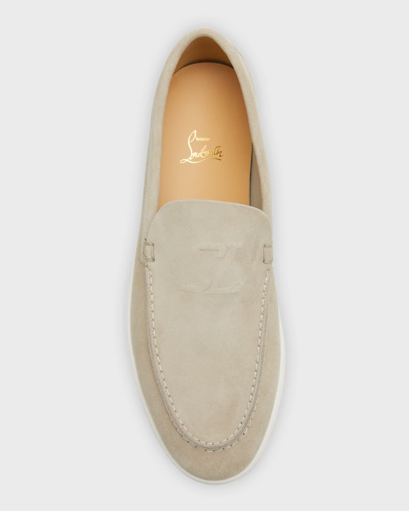 Christian Louboutin Men's Varsiboat Leather Boat Shoes