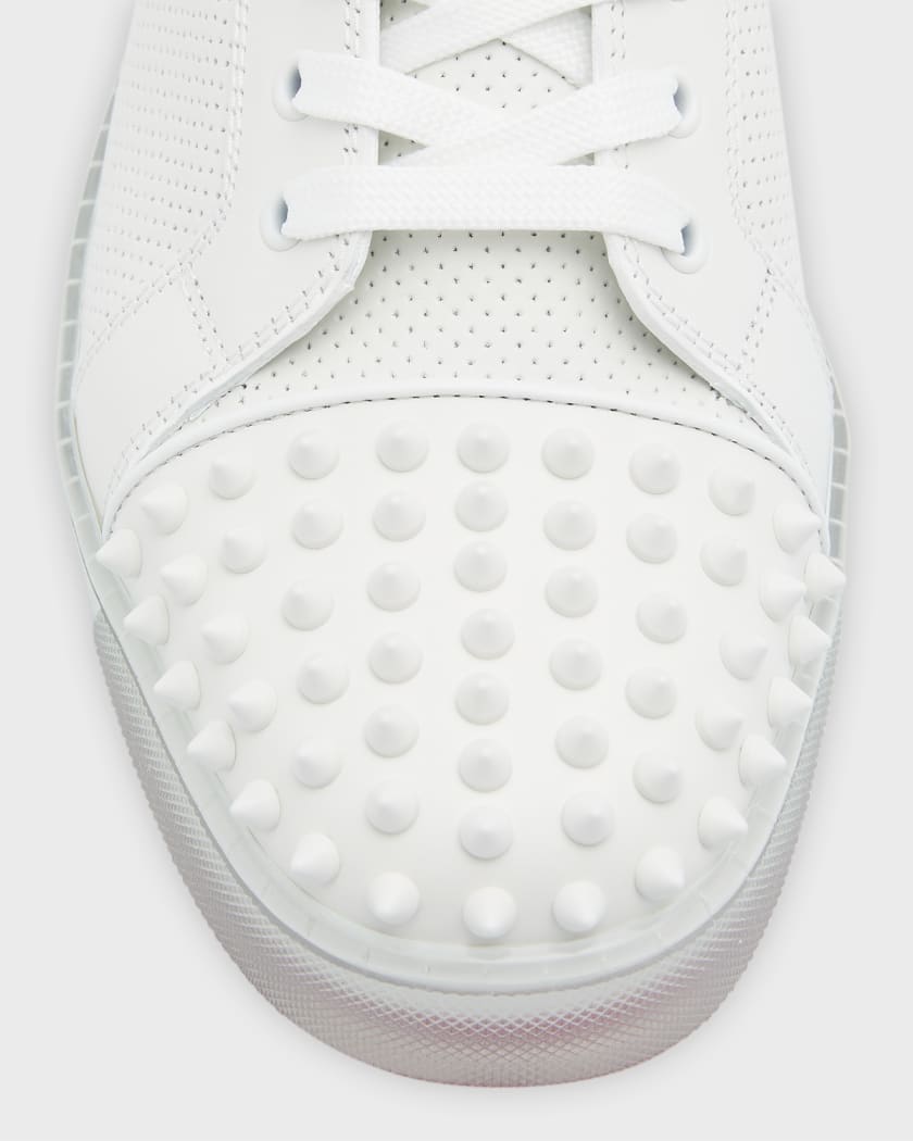 Christian Louboutin Men's Fun Louis Perforated Leather Low-Top Sneakers