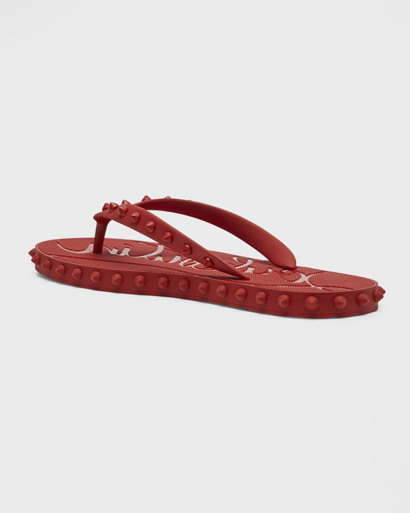 Loubi Donna Spike Red Sole Flip Flops
