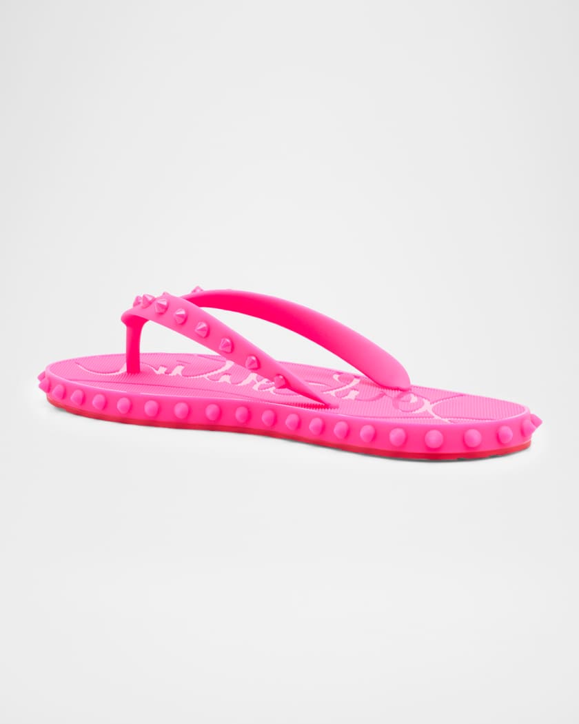 Loubi Donna Spike Red Sole Flip Flops