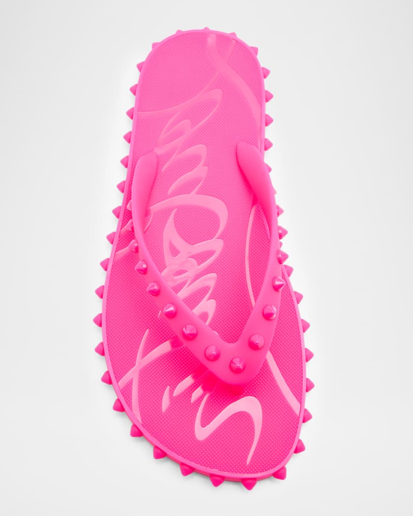 Loubi Donna Spike Red Sole Flip Flops