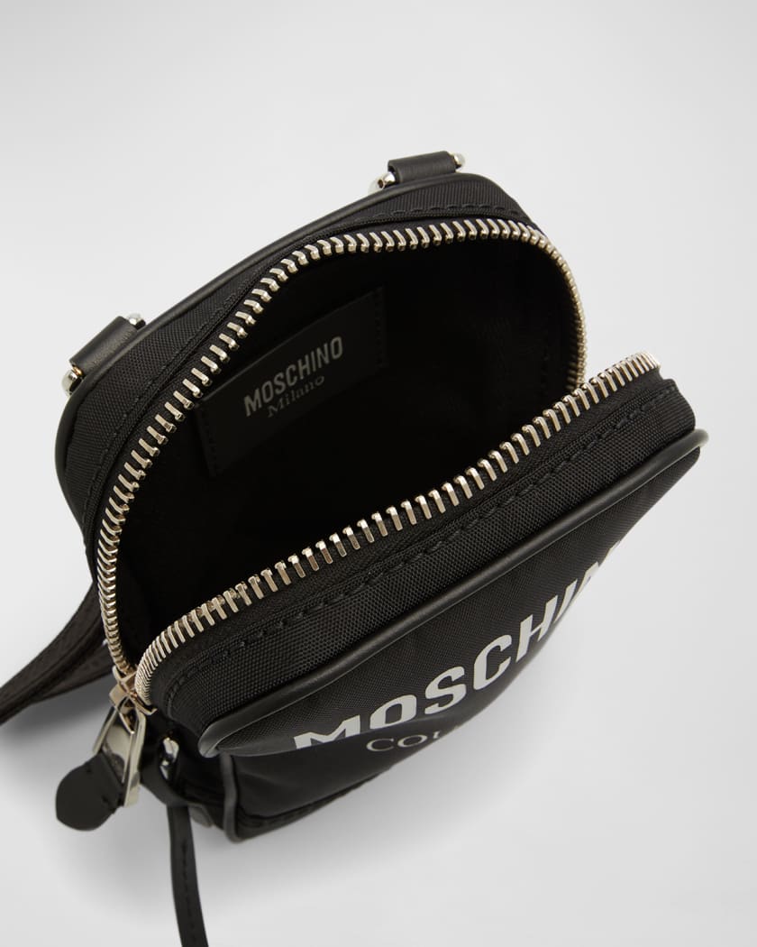 Moschino logo shoulder bag best sale