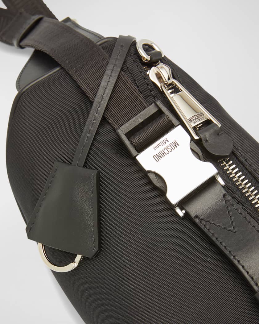 Moschino logo leather belt bag clearance