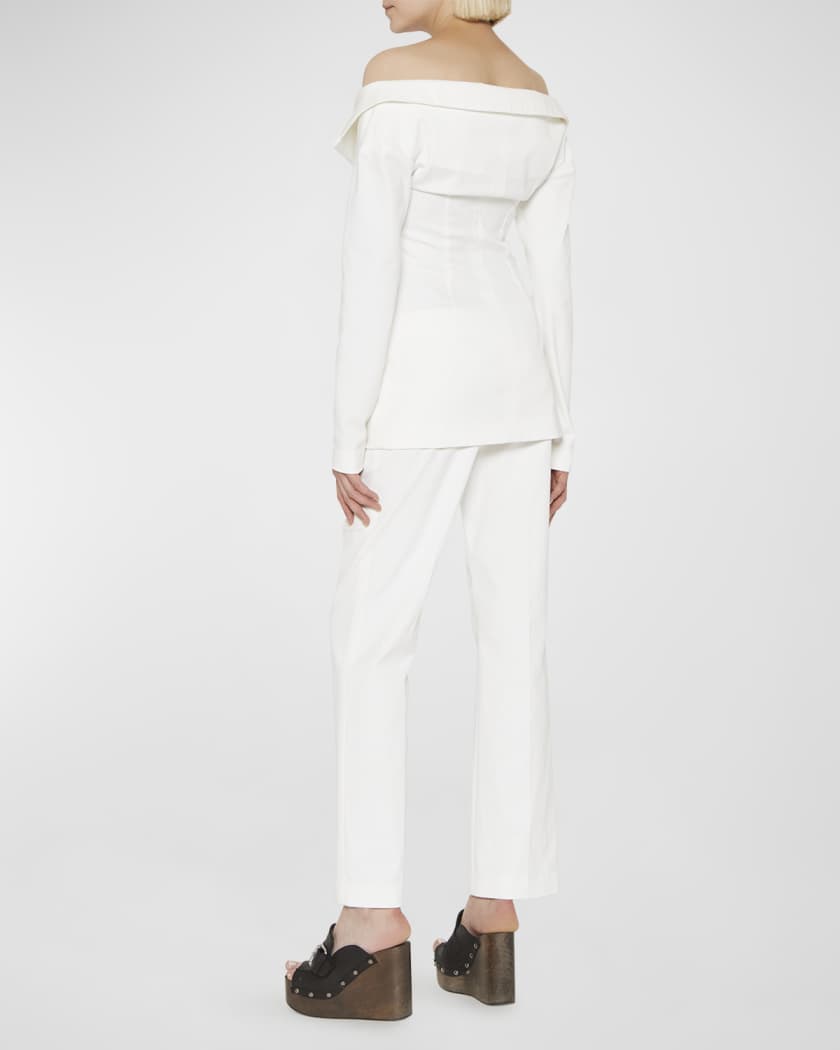 White off 2025 the shoulder blazer