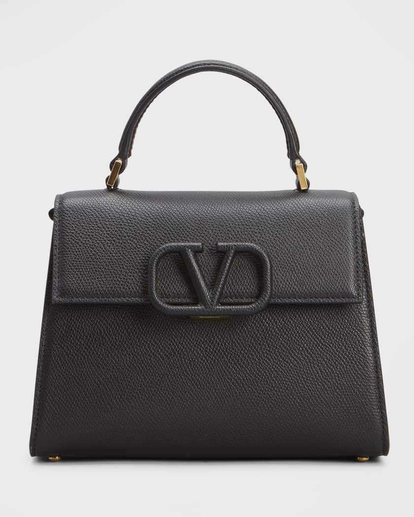 Valentino Garavani - VSling Blue Grained Leather Belt Bag