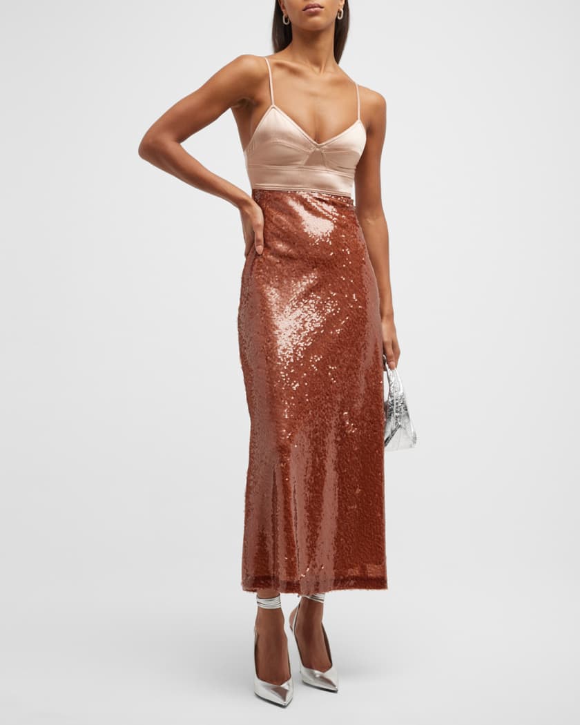 A.L.C. Gisele Sequined Midi Dress Neiman Marcus