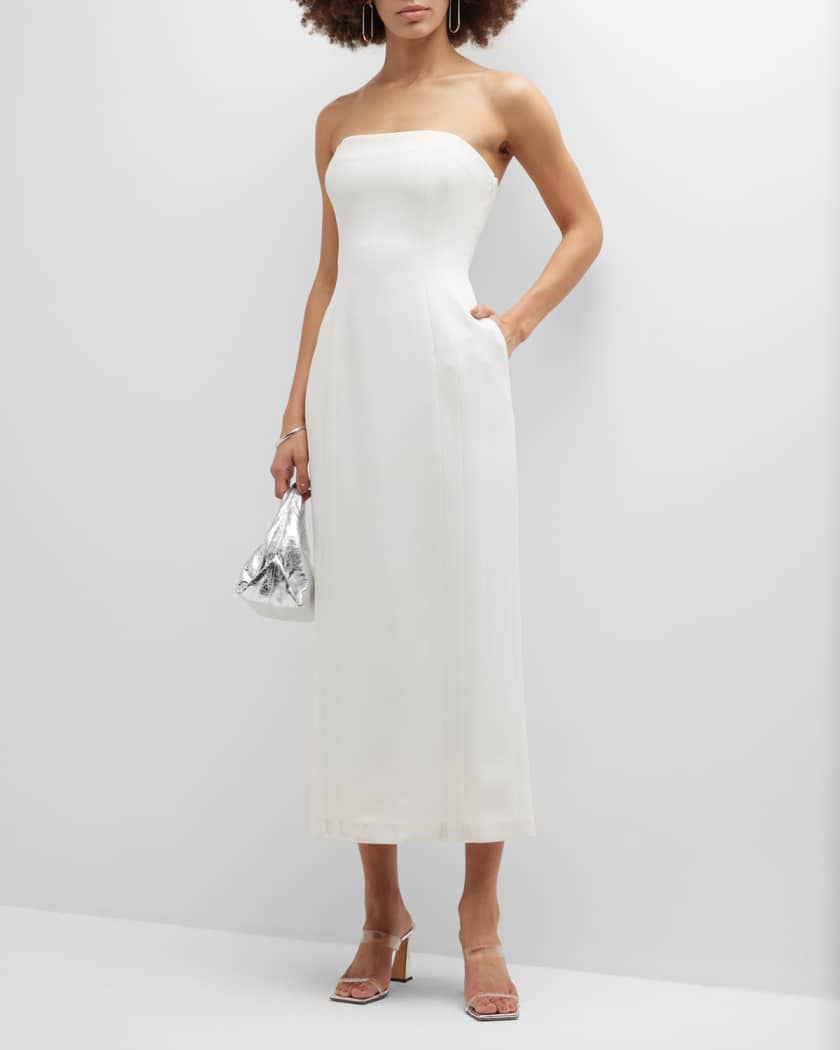 A.L.C. Elizabeth Strapless Midi Dress Neiman Marcus