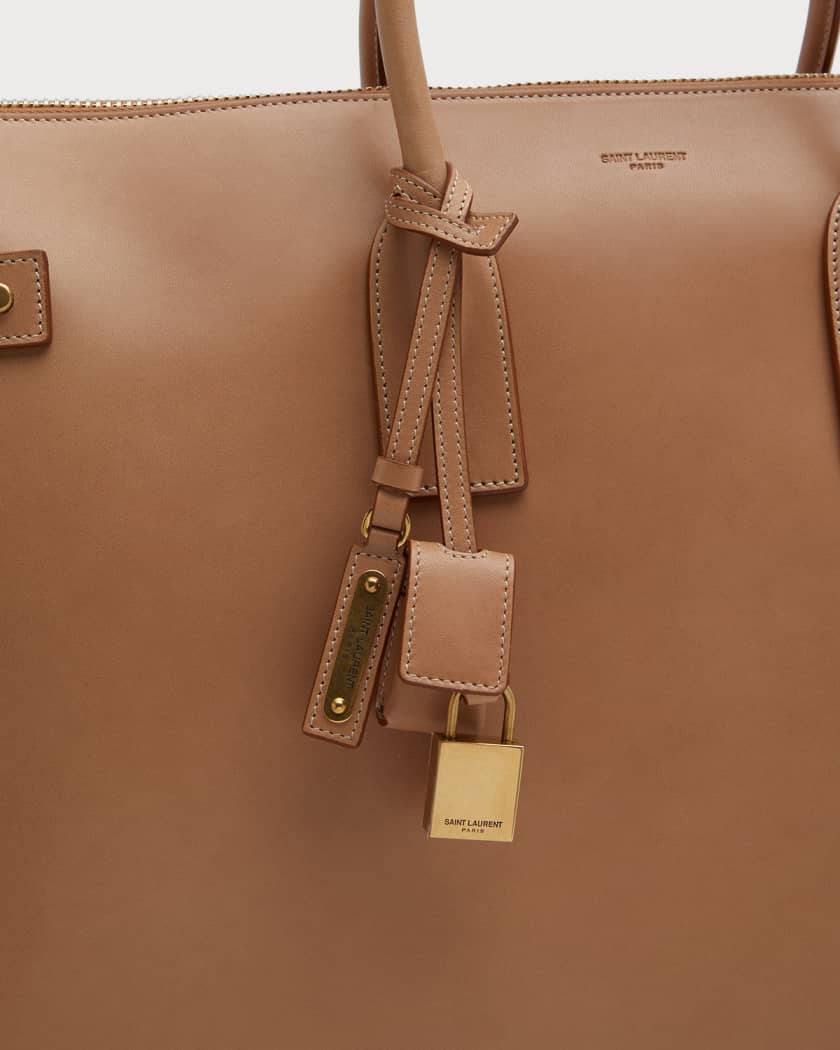 Yves Saint Laurent Beige Leather Small Sac de Jour Tote Bag