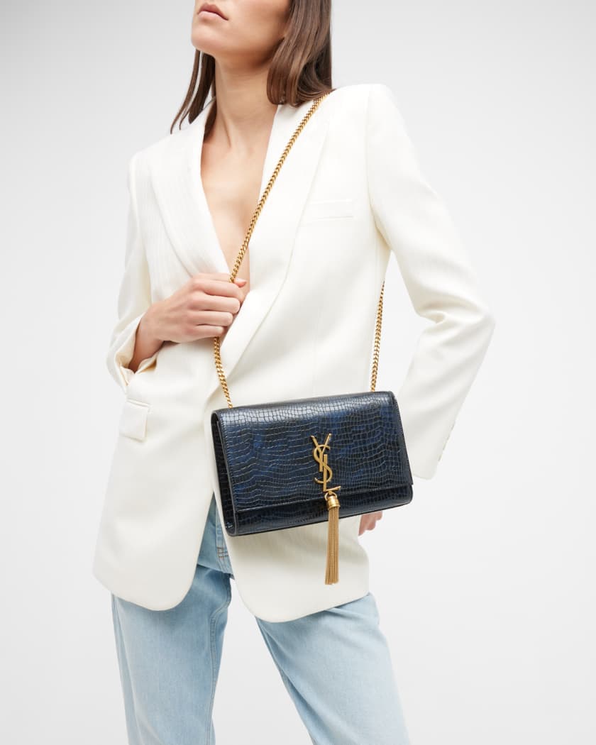 Saint laurent croc kate clearance