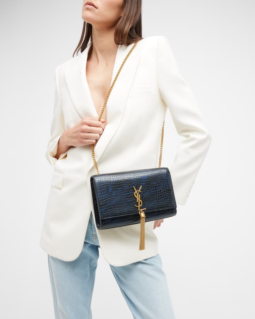 YSL Kate Medium With Tassel in Grain De Poudre Embossed Leather