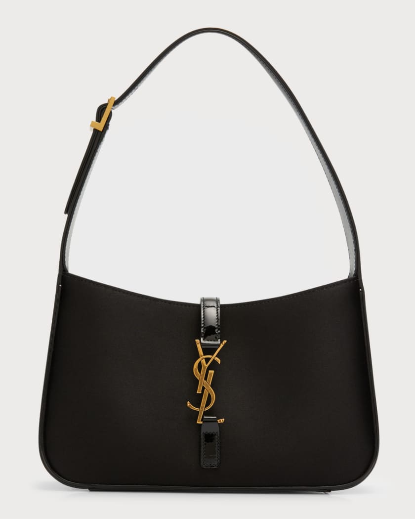 Le 5 A 7 YSL Satin Patent Leather Shoulder Bag