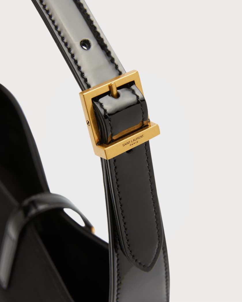 Le 5 A 7 YSL Satin & Patent Leather Shoulder Bag
