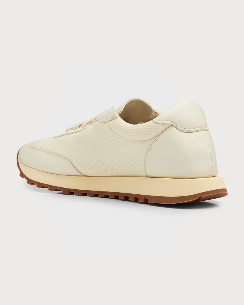 THE ROW Owen Leather Runner Sneakers   Neiman Marcus
