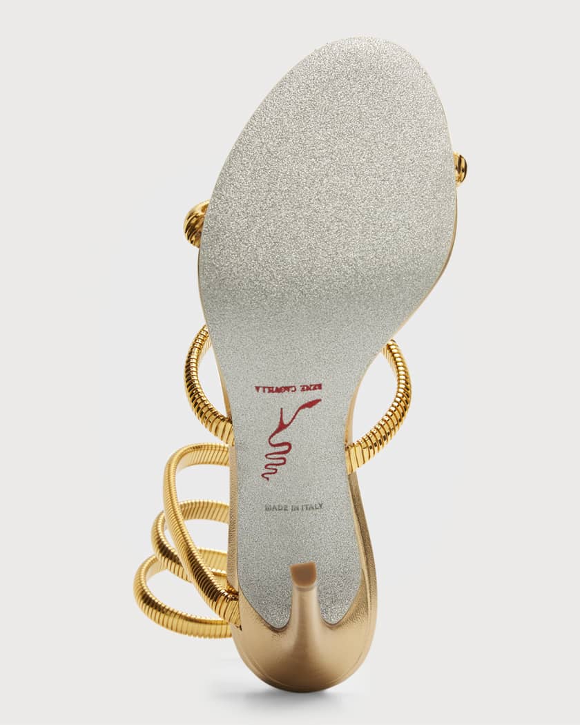 Omega Snake Spiral-Wrap Stiletto