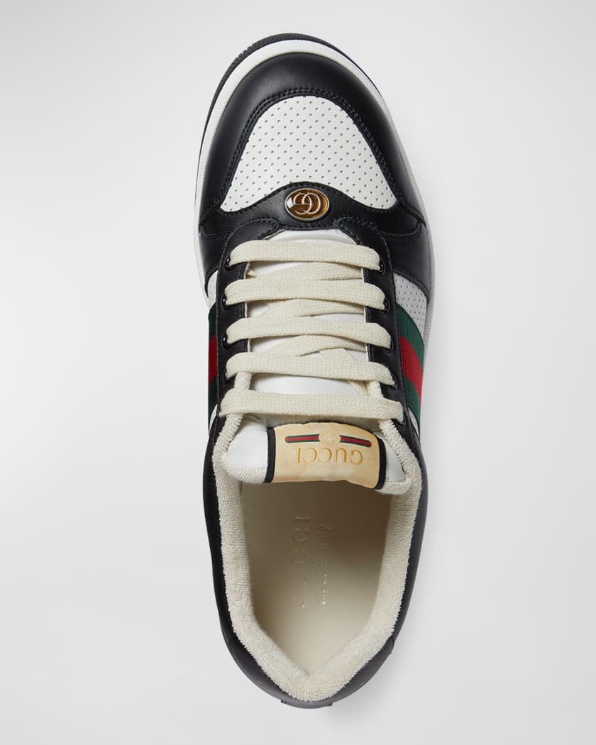 Gucci Men's Gucci Ace Sneaker with Web, White, Leather