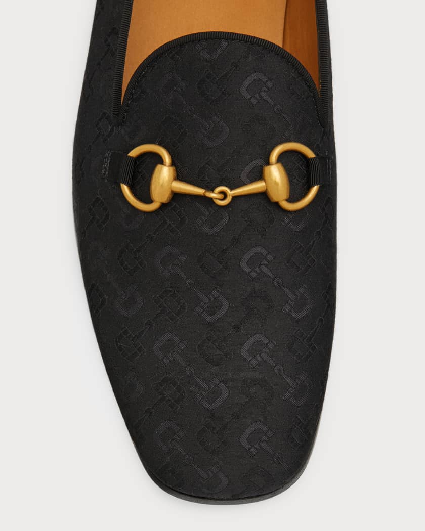 Men's Gucci Jordaan crocodile loafer in black