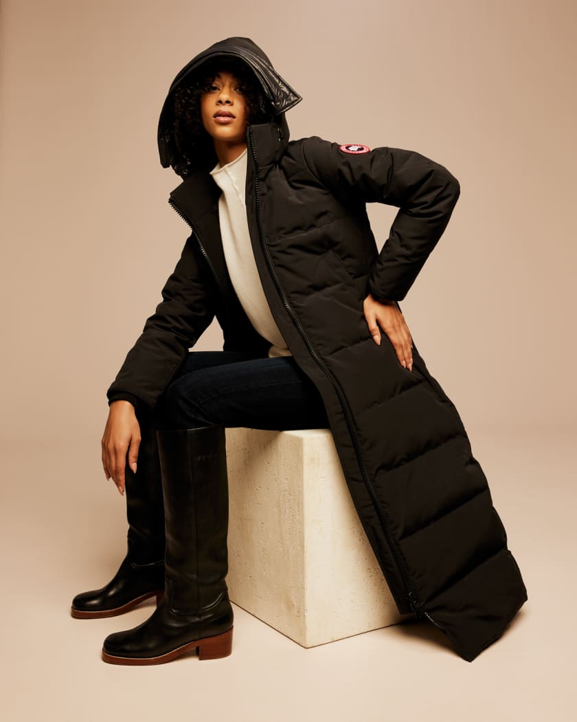 Mystique Long Paneled Parka Coat